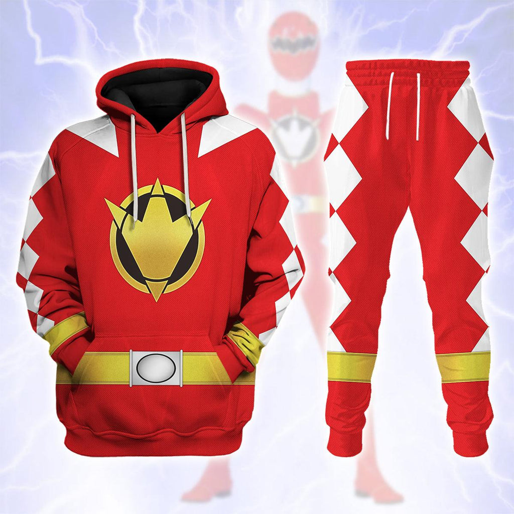 CustomsPig Red Ranger Dino Thunder Hoodies Sweatshirt T-shirt Hawaiian Sweatpants - CustomsPig.com