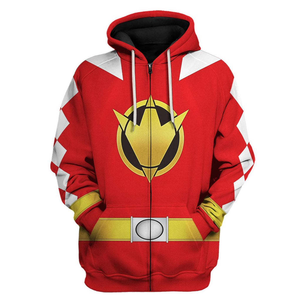 CustomsPig Red Ranger Dino Thunder Hoodies Sweatshirt T-shirt Hawaiian Sweatpants - CustomsPig.com