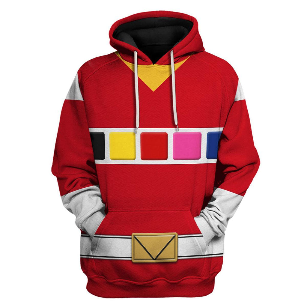 CustomsPig Red Space Ranger Hoodies Sweatshirt T-shirt Hawaiian Tracksuit - CustomsPig.com