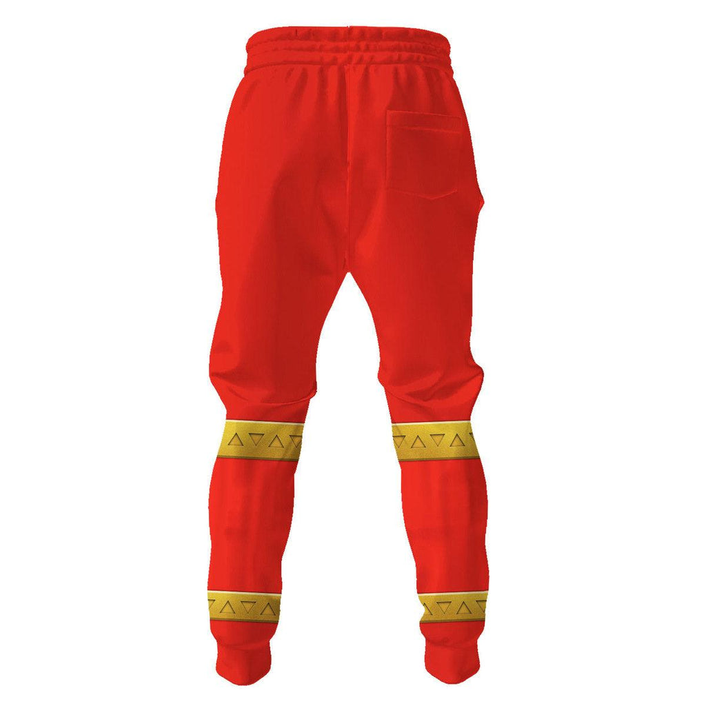 CustomsPig Red Zayto Ranger Dino Fury Hoodies Sweatshirt T-Shirt Zip Hoodies Sweatpants - CustomsPig.com