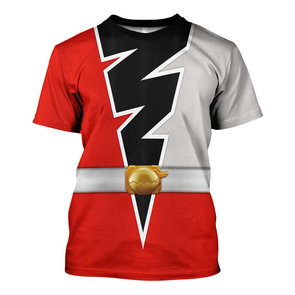 CustomsPig Red Zayto Ranger Dino Fury Hoodies Sweatshirt T-Shirt Zip Hoodies Sweatpants - CustomsPig.com