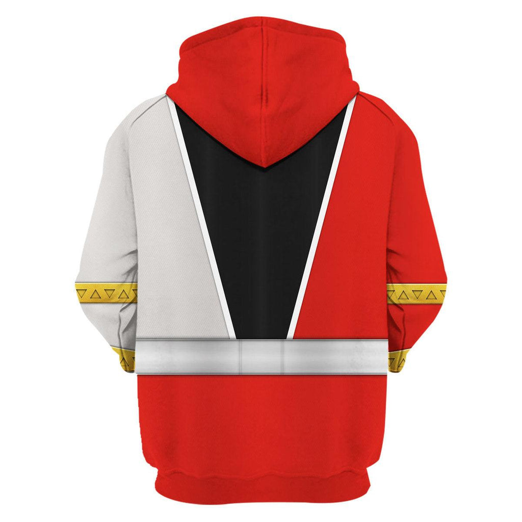 CustomsPig Red Zayto Ranger Dino Fury Hoodies Sweatshirt T-Shirt Zip Hoodies Sweatpants - CustomsPig.com