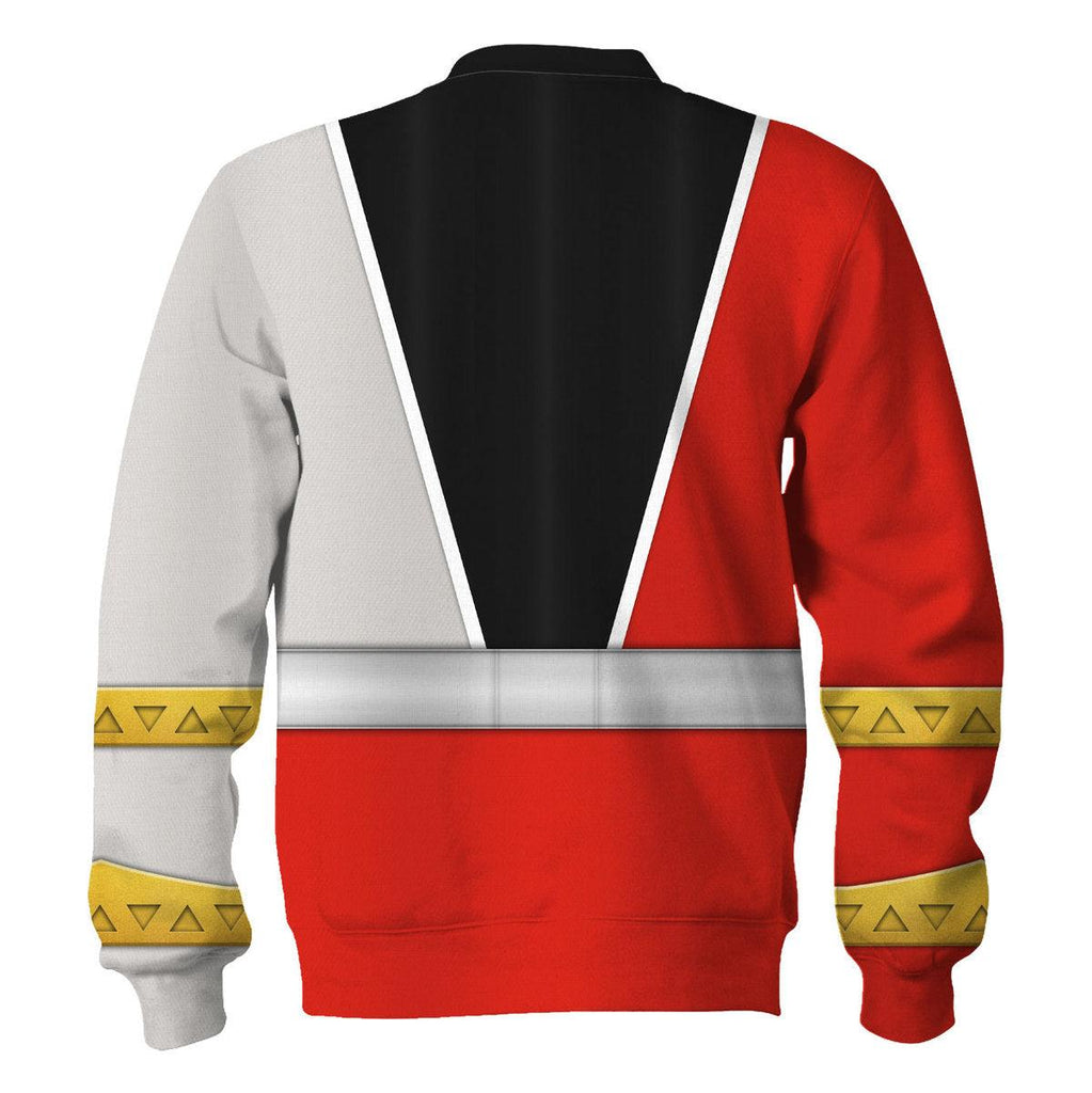 CustomsPig Red Zayto Ranger Dino Fury Hoodies Sweatshirt T-Shirt Zip Hoodies Sweatpants - CustomsPig.com