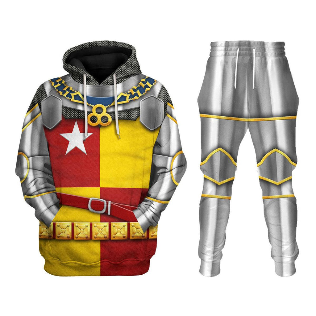 CustomsPig Richard de Vere- Battle of Agincourt Knights Costume Hoodie Sweatshirt T-Shirt Tracksuit - CustomsPig.com