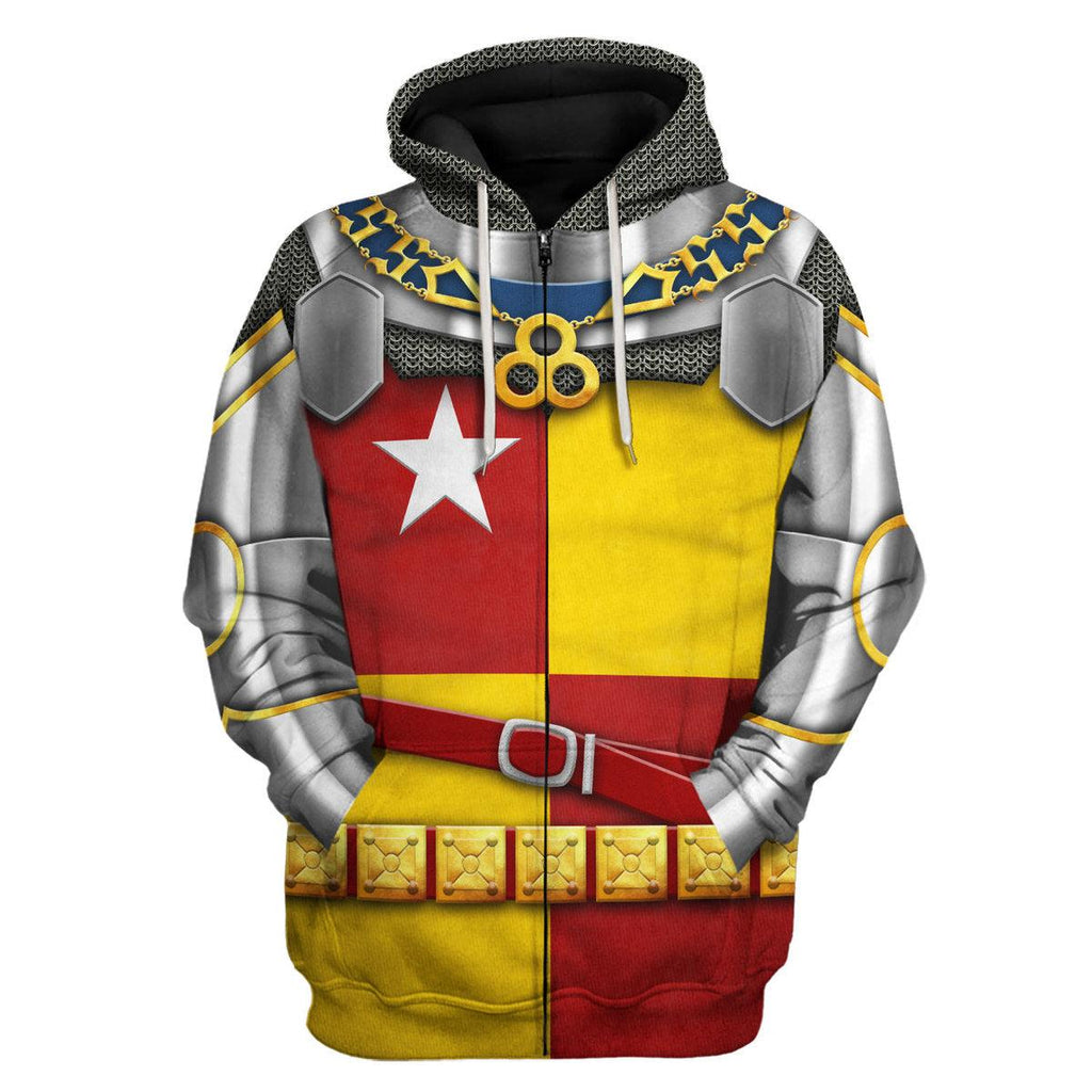 CustomsPig Richard de Vere- Battle of Agincourt Knights Costume Hoodie Sweatshirt T-Shirt Tracksuit - CustomsPig.com