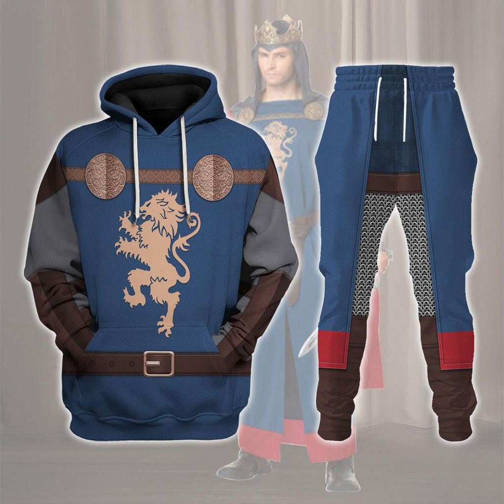 CustomsPig Richard I of England Middle Ages Knight Costume Hoodie Sweatshirt T-Shirt Tracksuit - CustomsPig.com