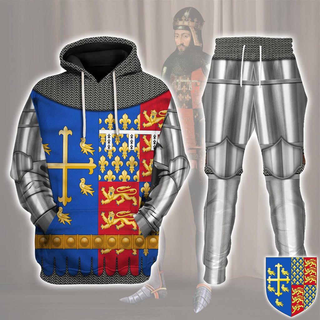 CustomsPig Richard II Of England Amour Knights Costume Hoodie Sweatshirt T-Shirt Tracksuit - CustomsPig.com