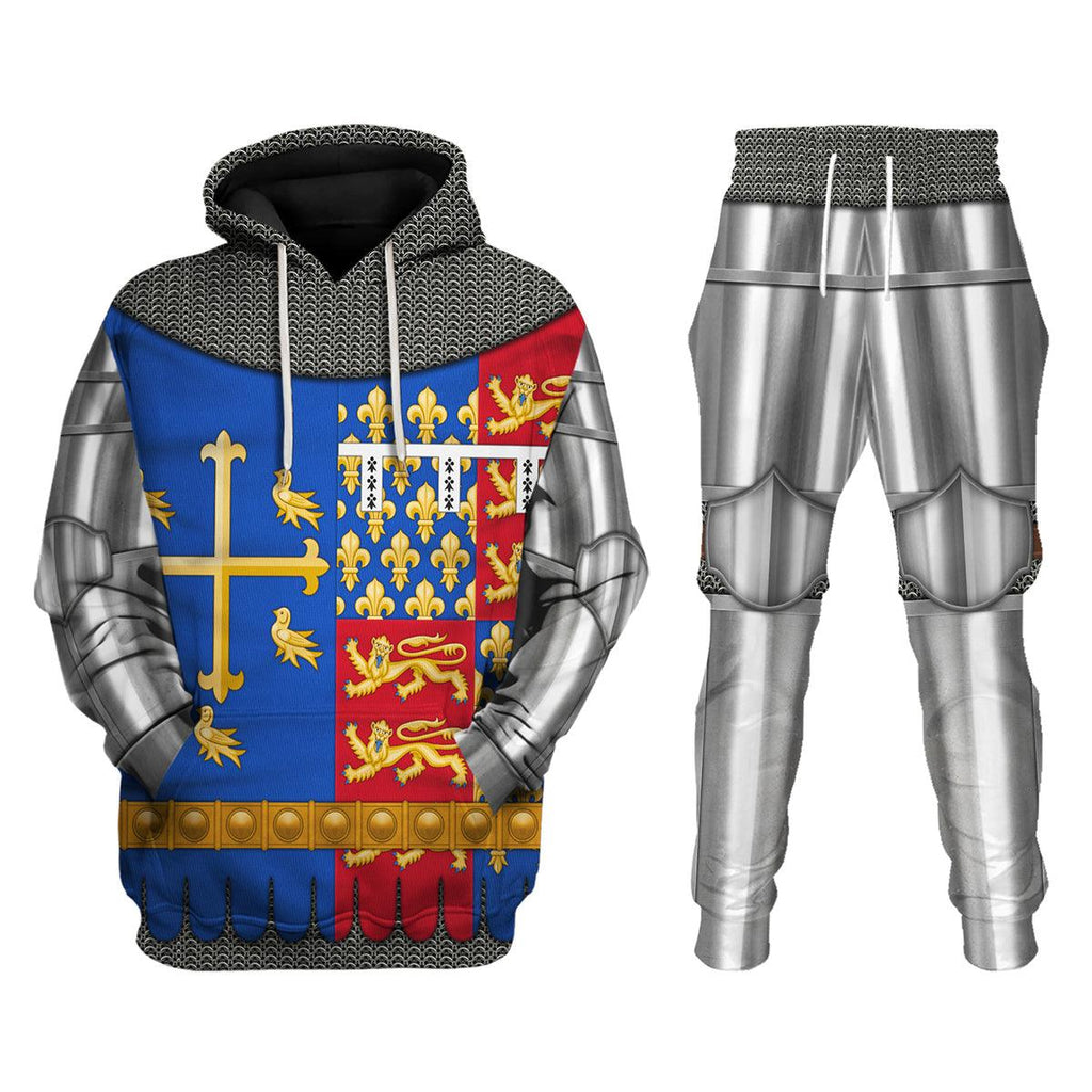 CustomsPig Richard II Of England Amour Knights Costume Hoodie Sweatshirt T-Shirt Tracksuit - CustomsPig.com