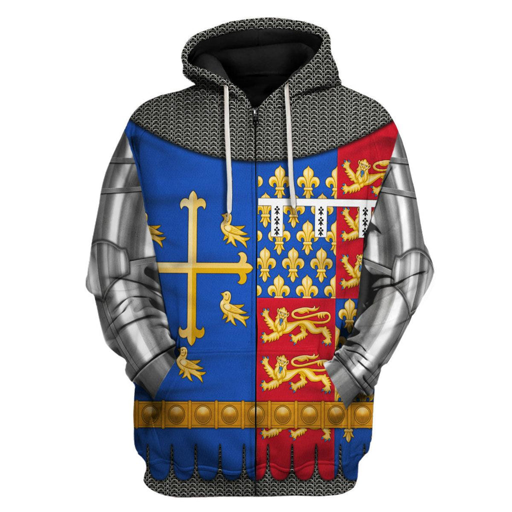 CustomsPig Richard II Of England Amour Knights Costume Hoodie Sweatshirt T-Shirt Tracksuit - CustomsPig.com