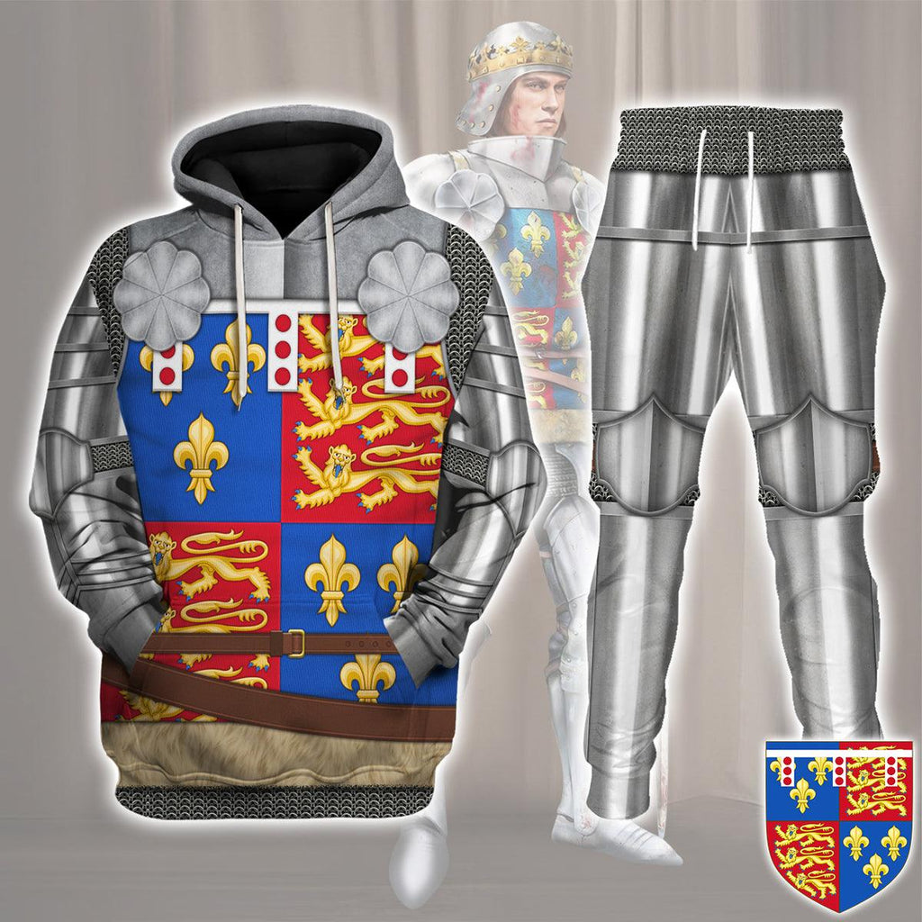 CustomsPig Richard of York, 3rd Duke of York Amour Knights Costume Hoodie Sweatshirt T-Shirt Tracksuit - CustomsPig.com