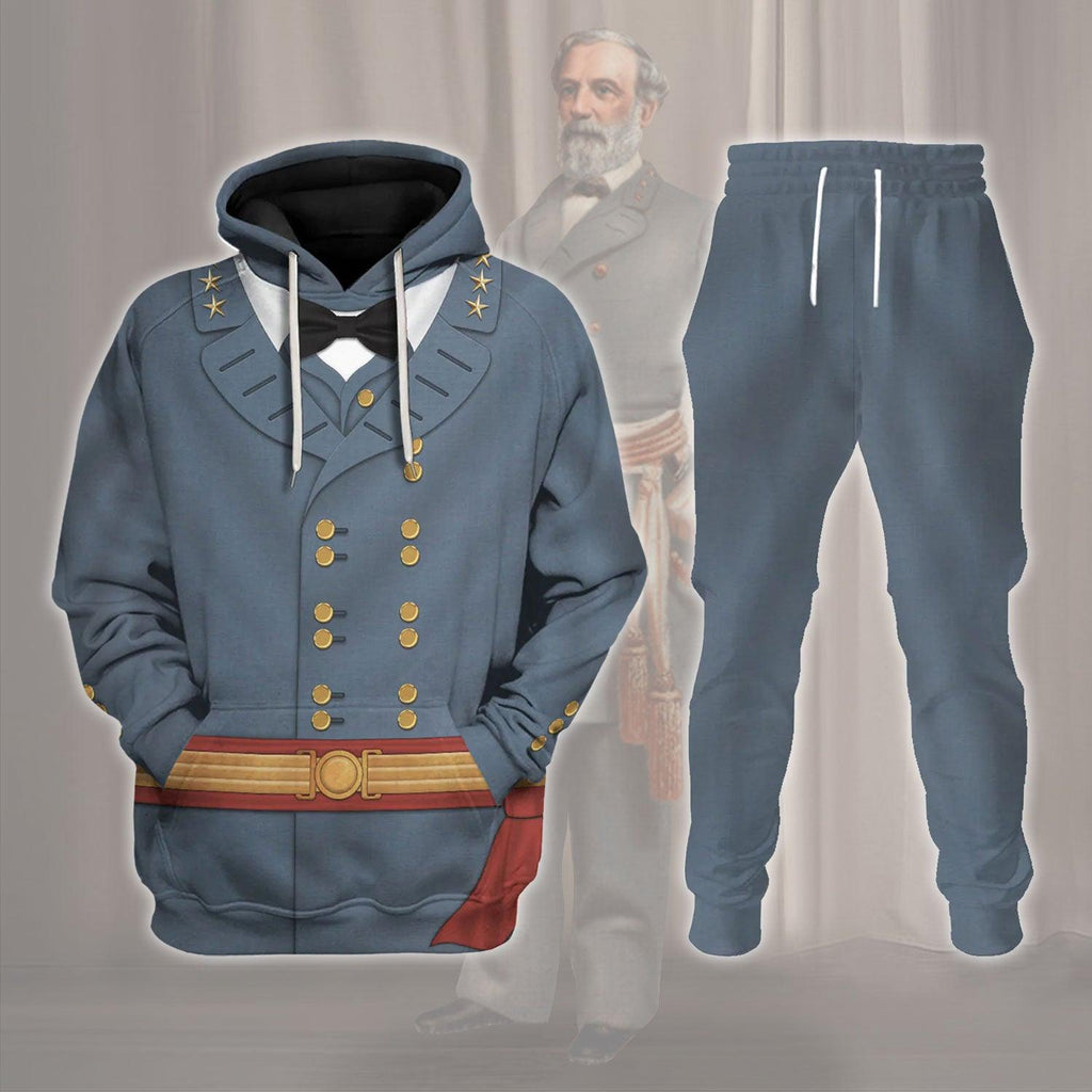  CustomsPig Robert E. Lee American Confederate General Costume Hoodie Sweatshirt T-Shirt Tracksuit -  CustomsPig.com