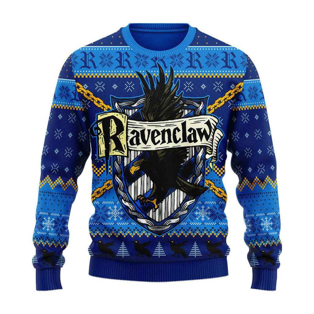 CustomsPig Rockin Ravenclaw Christmas Sweater - CustomsPig.com