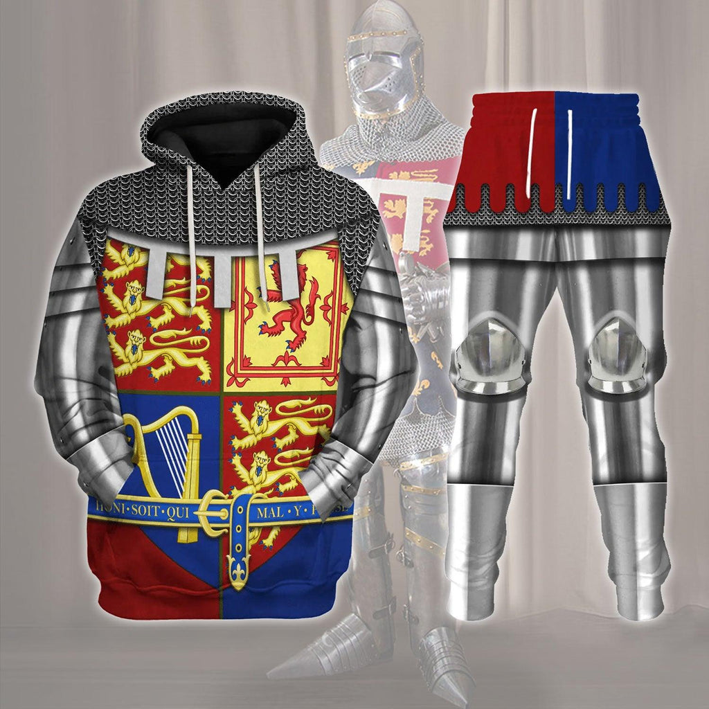  CustomsPig Royal Coat of Arms of the United Kingdom (Queen Elizabeth II) Costume Hoodie Sweatshirt T-Shirt Tracksuit -  CustomsPig.com