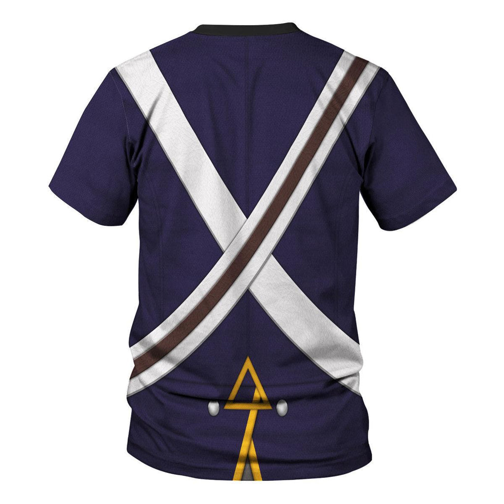 CustomsPig Royal Foot Artillery Ÿ?? Gunner (1806-1815) Uniform All Over Print Hoodie Sweatshirt T-Shirt Tracksuit - CustomsPig.com