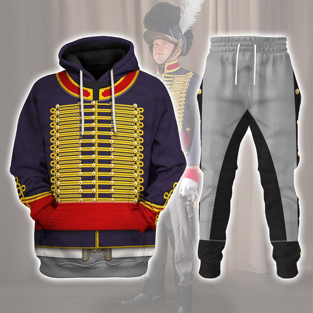 CustomsPig Royal Horse Artillery Uniform All Over Print Hoodie Sweatshirt T-Shirt Tracksuit - CustomsPig.com