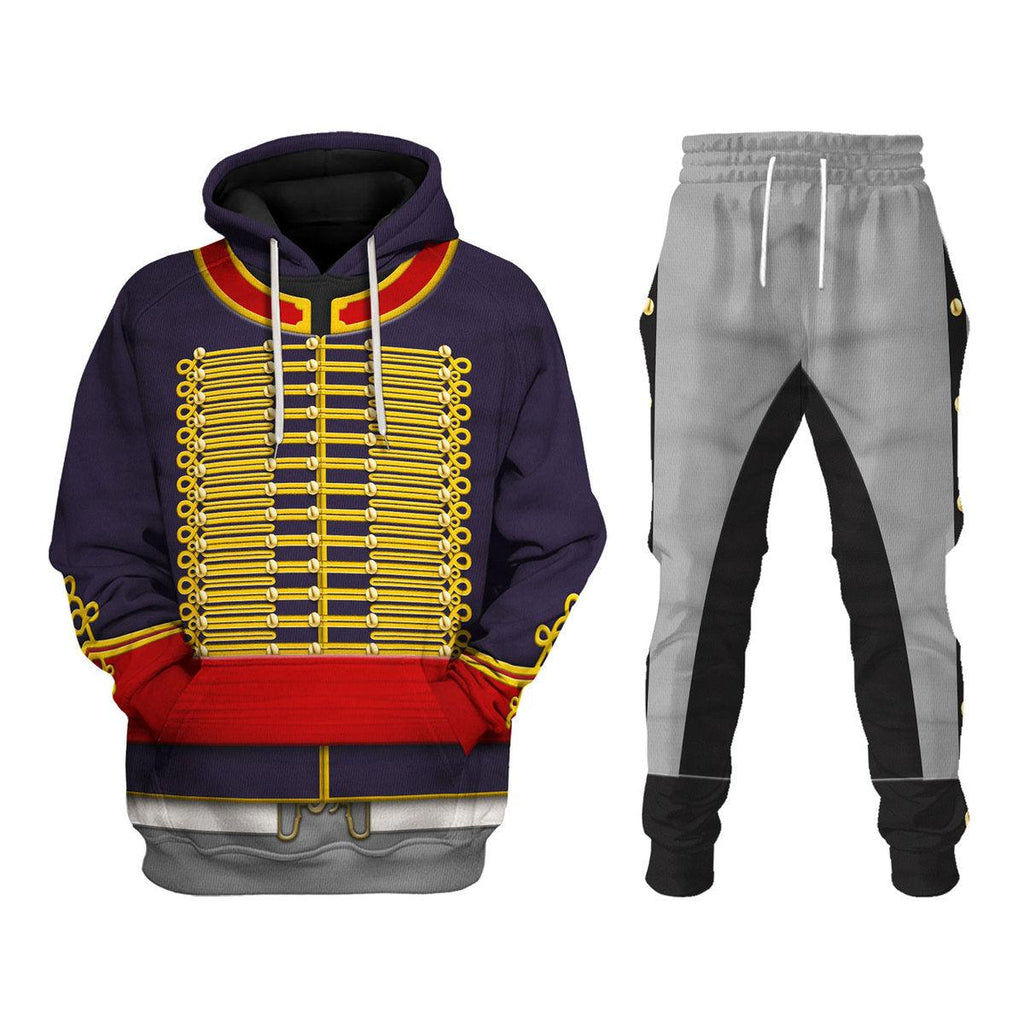 CustomsPig Royal Horse Artillery Uniform All Over Print Hoodie Sweatshirt T-Shirt Tracksuit - CustomsPig.com