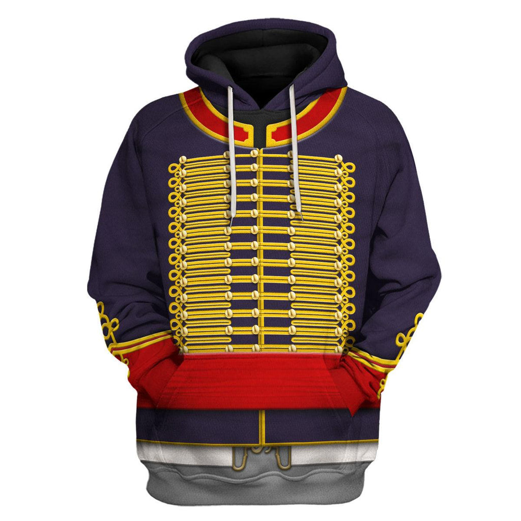 CustomsPig Royal Horse Artillery Uniform All Over Print Hoodie Sweatshirt T-Shirt Tracksuit - CustomsPig.com