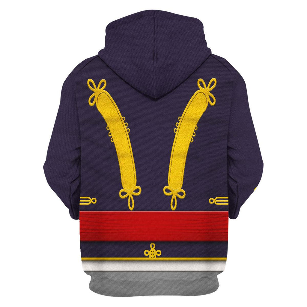 CustomsPig Royal Horse Artillery Uniform All Over Print Hoodie Sweatshirt T-Shirt Tracksuit - CustomsPig.com