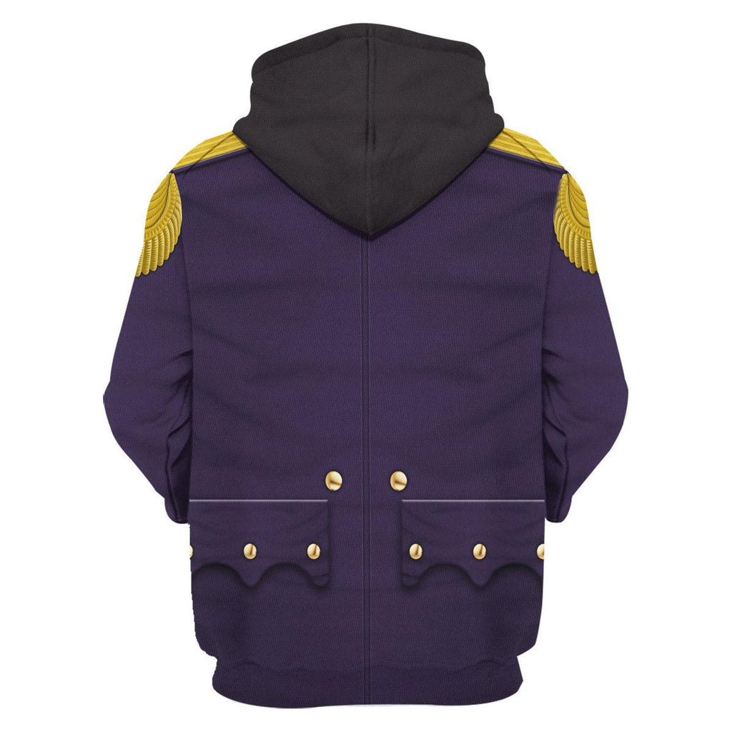 CustomsPig Royal Navy Captain-1806 Uniform All Over Print Hoodie Sweatshirt T-Shirt Tracksuit - DucG