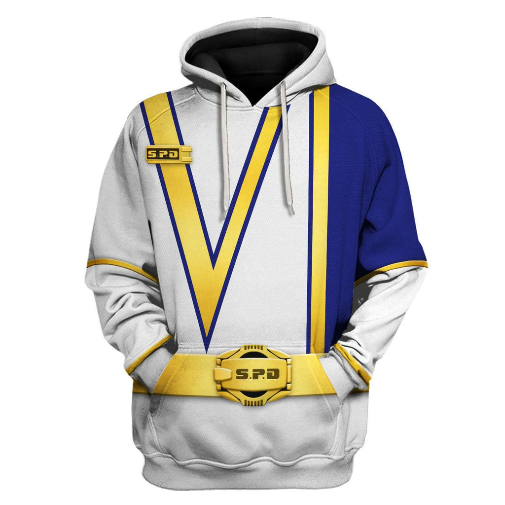 CustomsPig S.P.D White Ranger Hoodies Sweatshirt T-shirt Sweatpants Hawaiian Tracksuit - CustomsPig.com