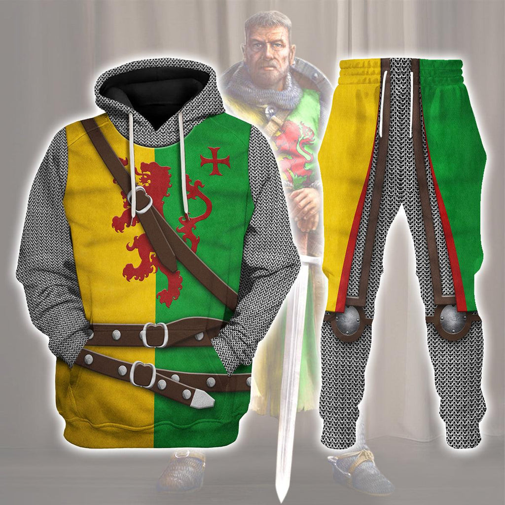 CustomsPig Sir William Marshal 1st Earl of Pembroke Knights Costume Hoodie Sweatshirt T-Shirt Tracksuit - CustomsPig.com