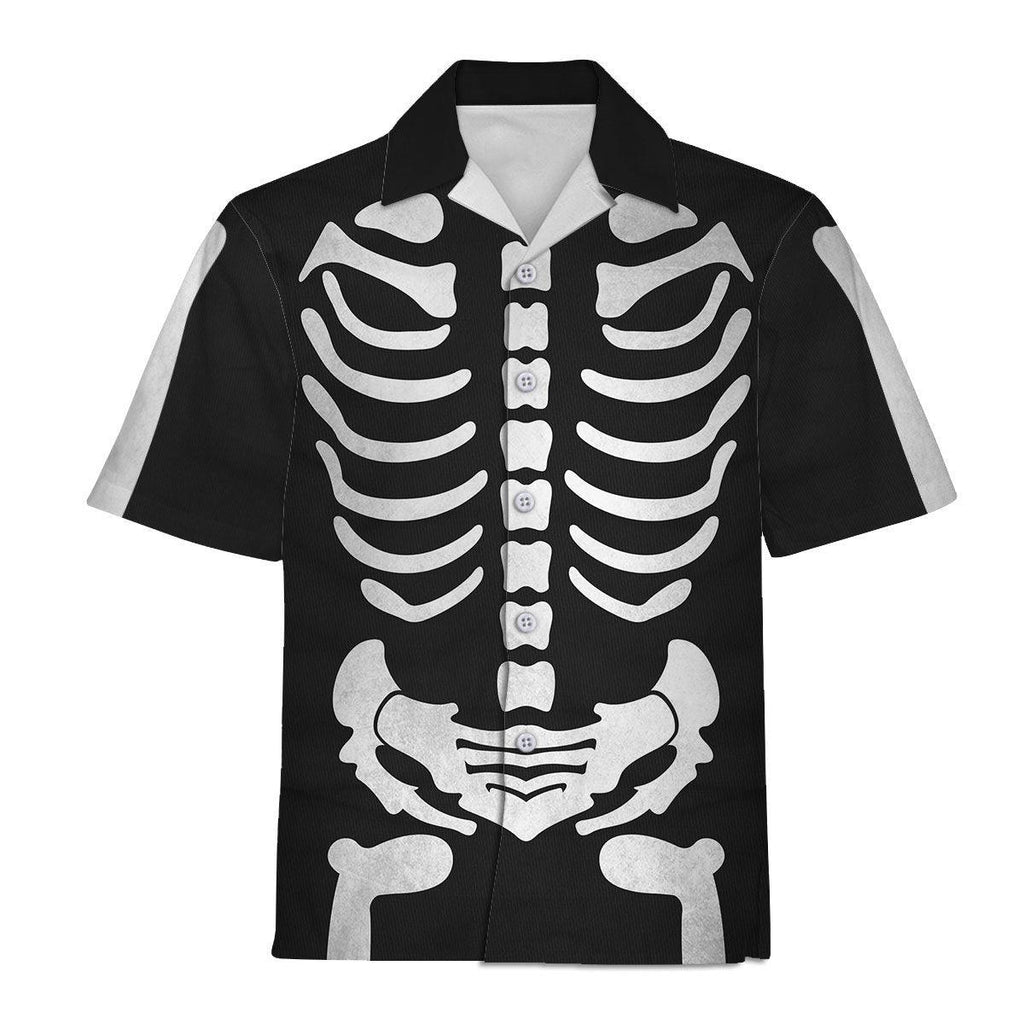 CustomsPig Skeleton Bone Print Halloween Fancy Dress Costume Hoodie Sweatshirt T-Shirt Tracksuit - CustomsPig.com