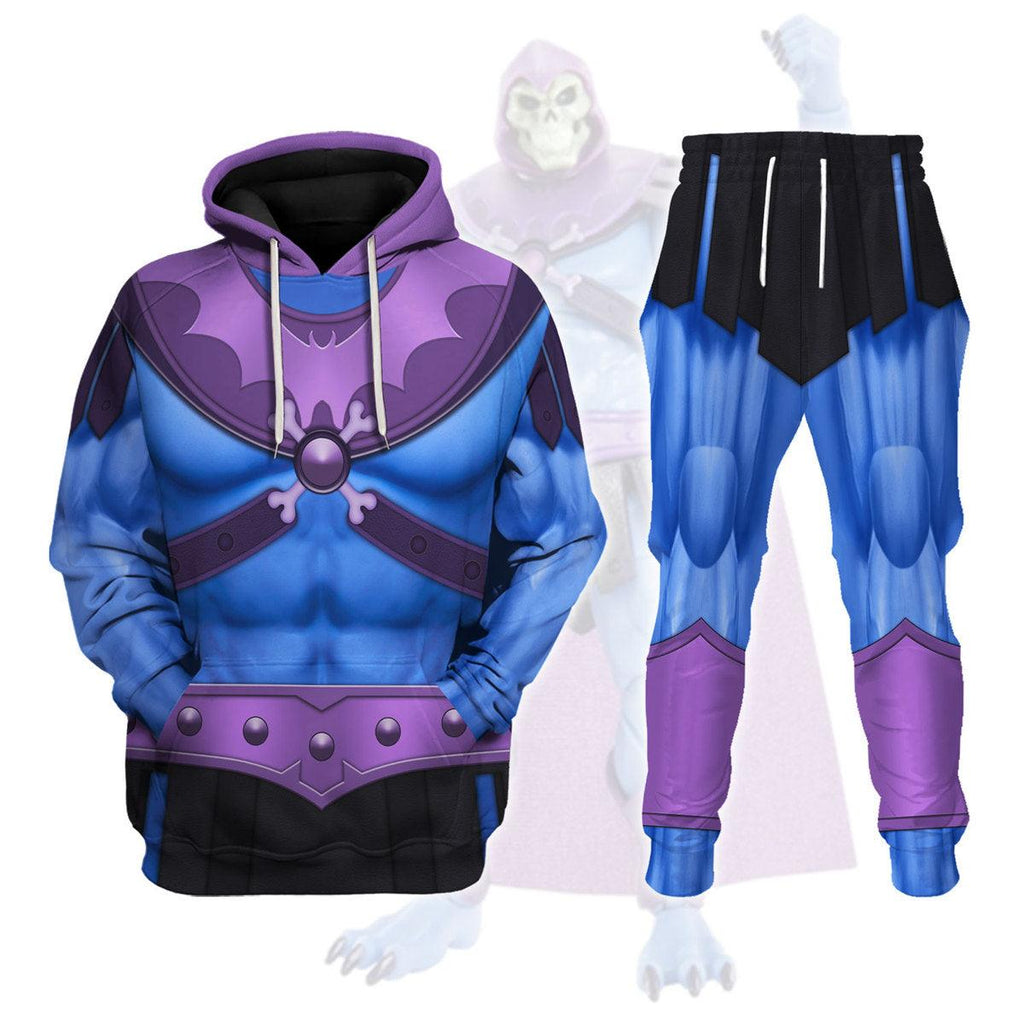 CustomsPig Skeletor Figure Costumes Hoodies Sweatshirt T-shirt Tracksuit - CustomsPig