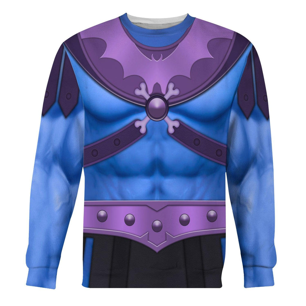 CustomsPig Skeletor Figure Costumes Hoodies Sweatshirt T-shirt Tracksuit - CustomsPig