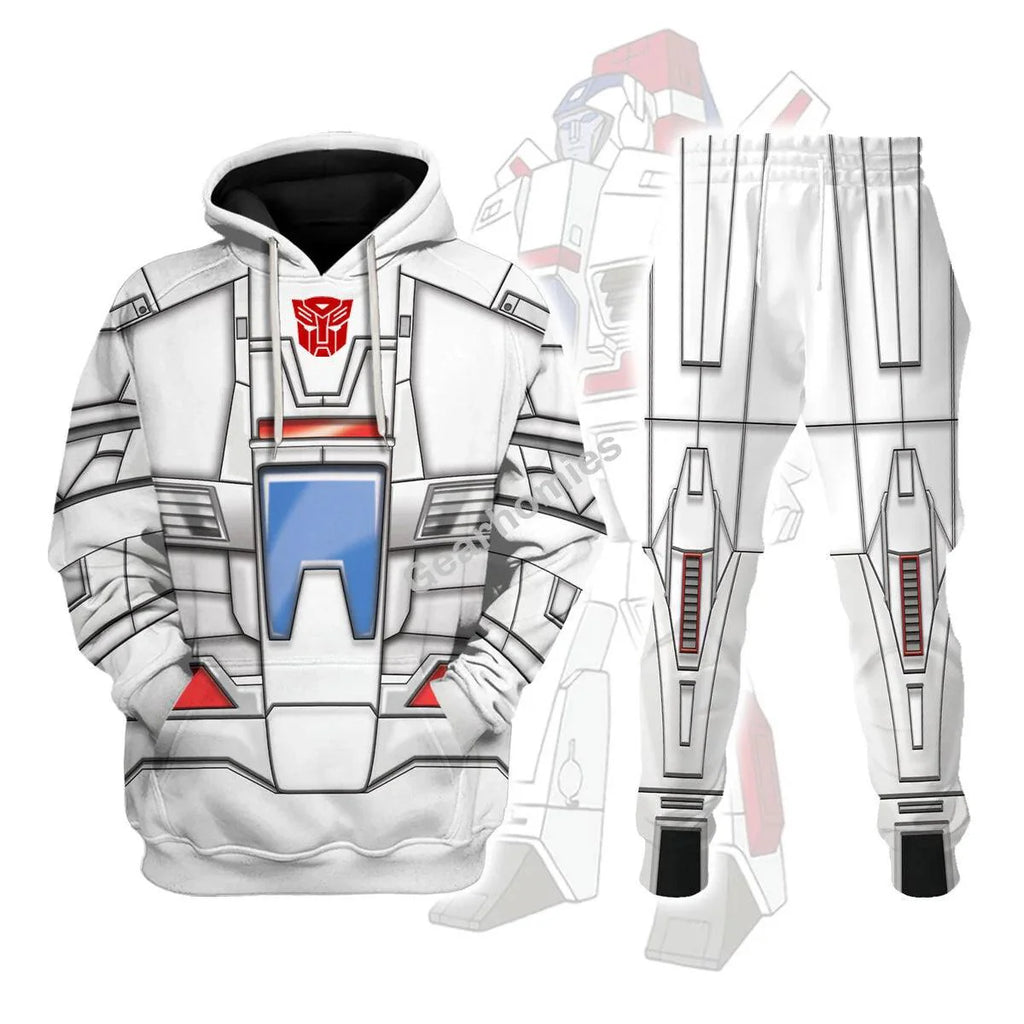 CustomsPig Skyfire Jetfire G1 Transfomers Robot Costume Hoodie Sweatshirt T-Shirt Tracksuit - CustomsPig.com