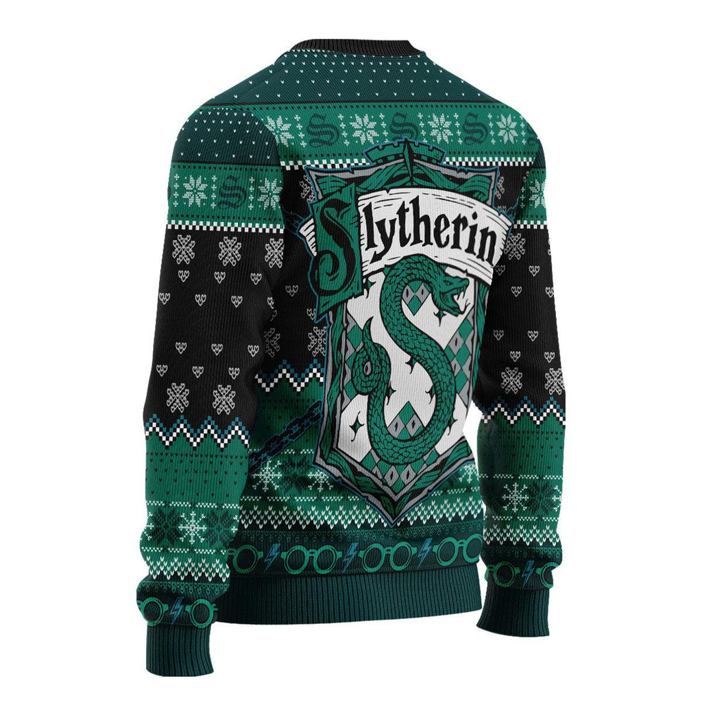 CustomsPig Slytherin Through The Snow Christmas Sweater - CustomsPig.com