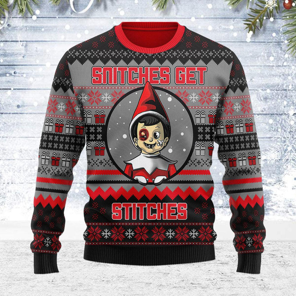 Gearhomie SNITCHES GET STITCHES Christmas Sweater - Gearhomie.com