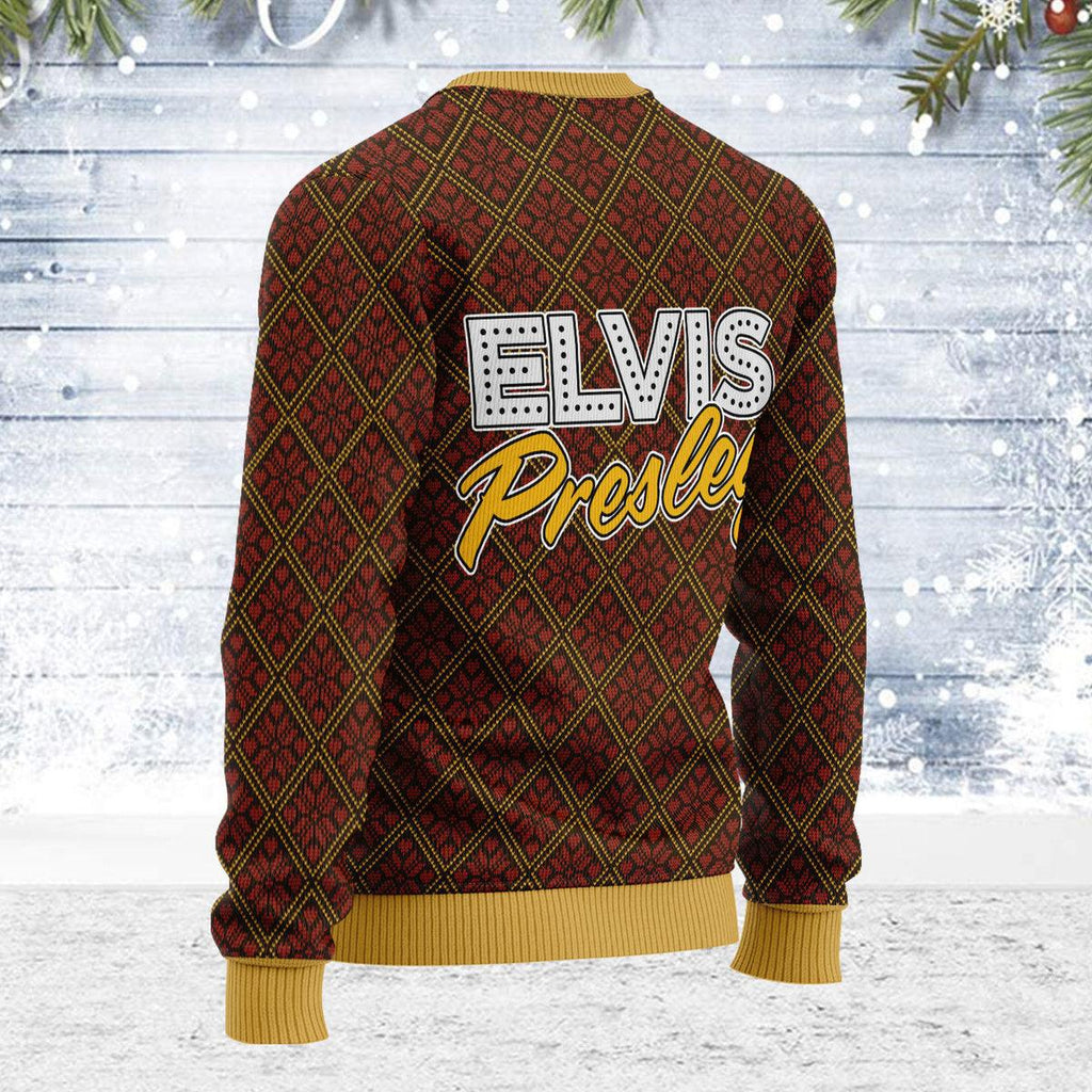 CustomsPig Some of us Grew up Listening to Elvis Christmas Ugly Sweater - CustomsPig.com