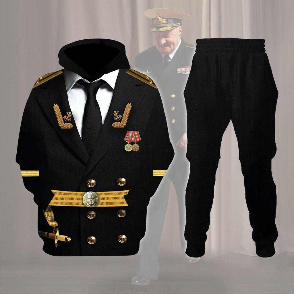  CustomsPig Soviet Naval Captain Costume Hoodie Sweatshirt T-Shirt Tracksuit -  CustomsPig.com