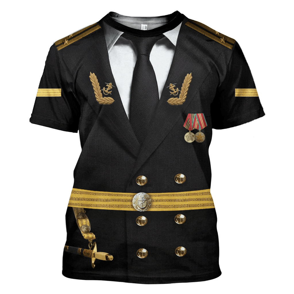  CustomsPig Soviet Naval Captain Costume Hoodie Sweatshirt T-Shirt Tracksuit -  CustomsPig.com