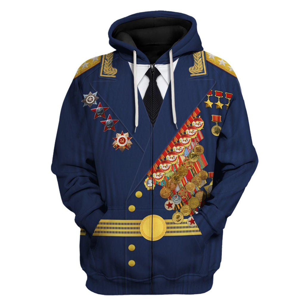  CustomsPig Soviet Pilot Ivan Kozhedub Costume Hoodie Sweatshirt T-Shirt Tracksuit -  CustomsPig.com