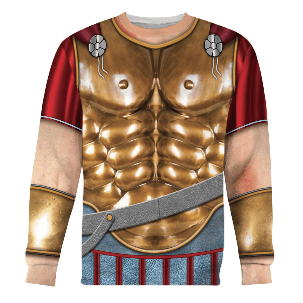  CustomsPig Spartan Hoplite Armour Costume Hoodie Sweatshirt T-Shirt Tracksuit -  CustomsPig.com