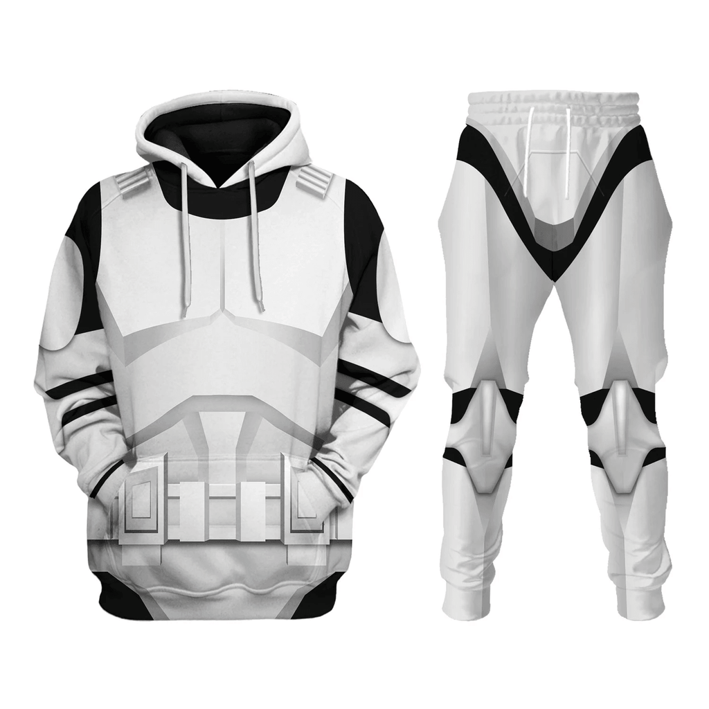  CustomsPig Stormtrooper Costume Hoodie Sweatshirt T-Shirt Sweatpants -  CustomsPig.com