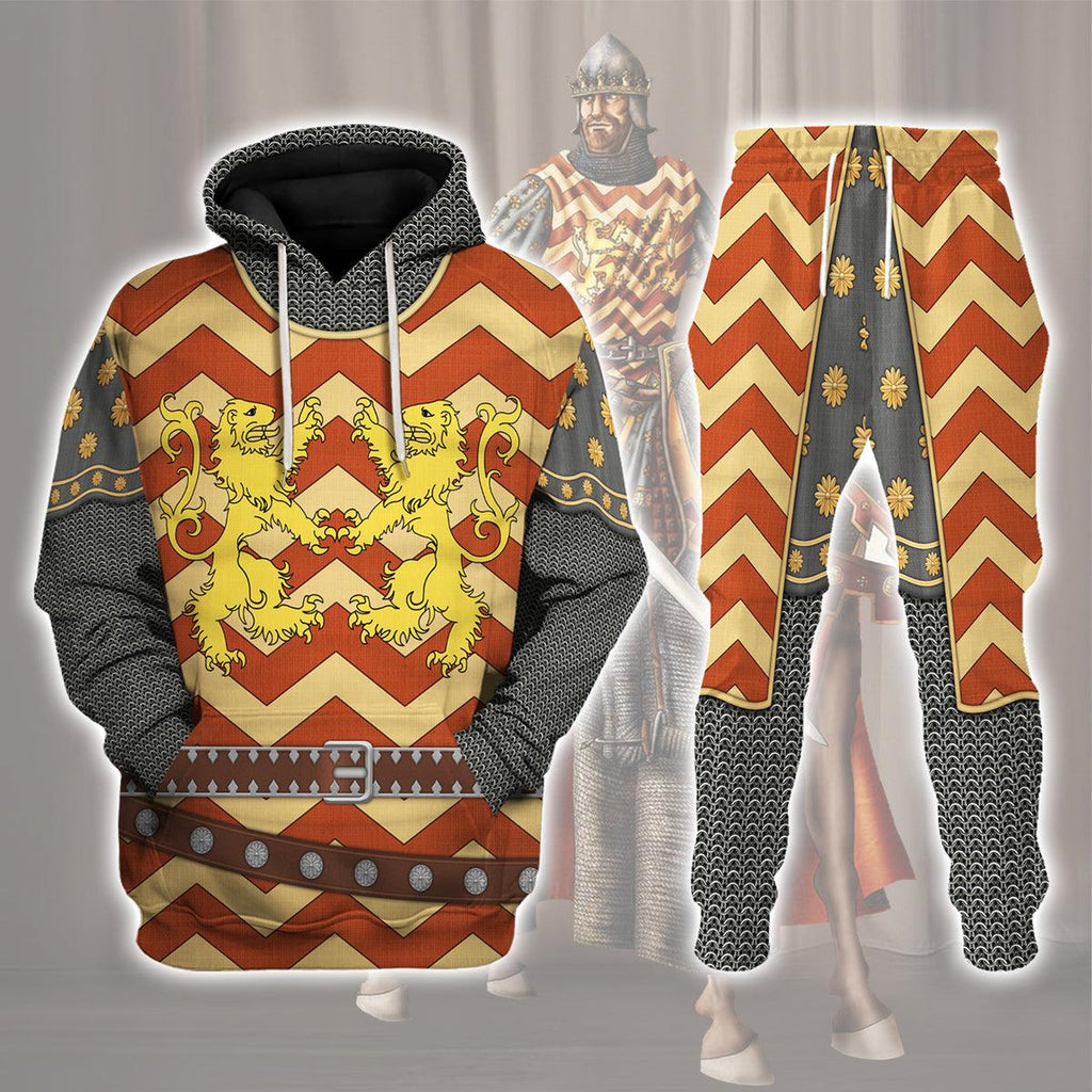 CustomsPig The Angevin King Knight Costume Hoodie Sweatshirt T-Shirt Tracksuit - CustomsPig.com