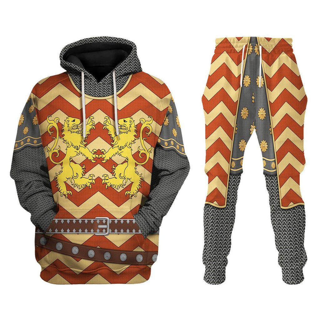 CustomsPig The Angevin King Knight Costume Hoodie Sweatshirt T-Shirt Tracksuit - CustomsPig.com