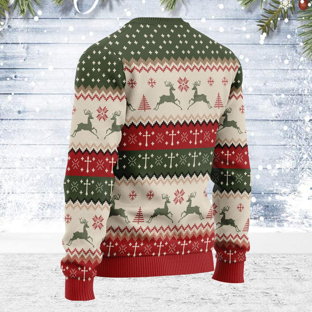 CustomsPig The Divine Physician Artwork Christmas Sweater - CustomsPig.com