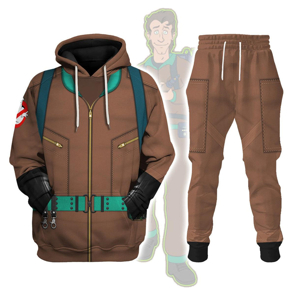 CustomsPig The Real Ghostbusters Brown Costume Hoodie Sweatshirt T-Shirt Sweatpants - CustomsPig.com