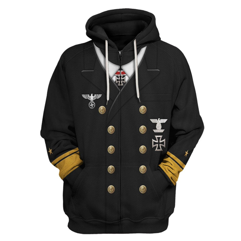  CustomsPig Theodor Krancke - Navy Group West - The Kriegsmarine Costume Hoodie Sweatshirt T-Shirt Tracksuit -  CustomsPig.com