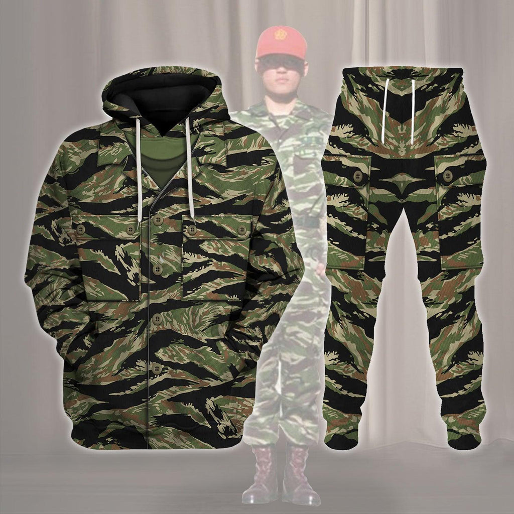  CustomsPig Tigerstripe South Vietnam Special Forces Tiger Stripe CAMO Costume Hoodie Sweatshirt T-Shirt Tracksuit -  CustomsPig.com