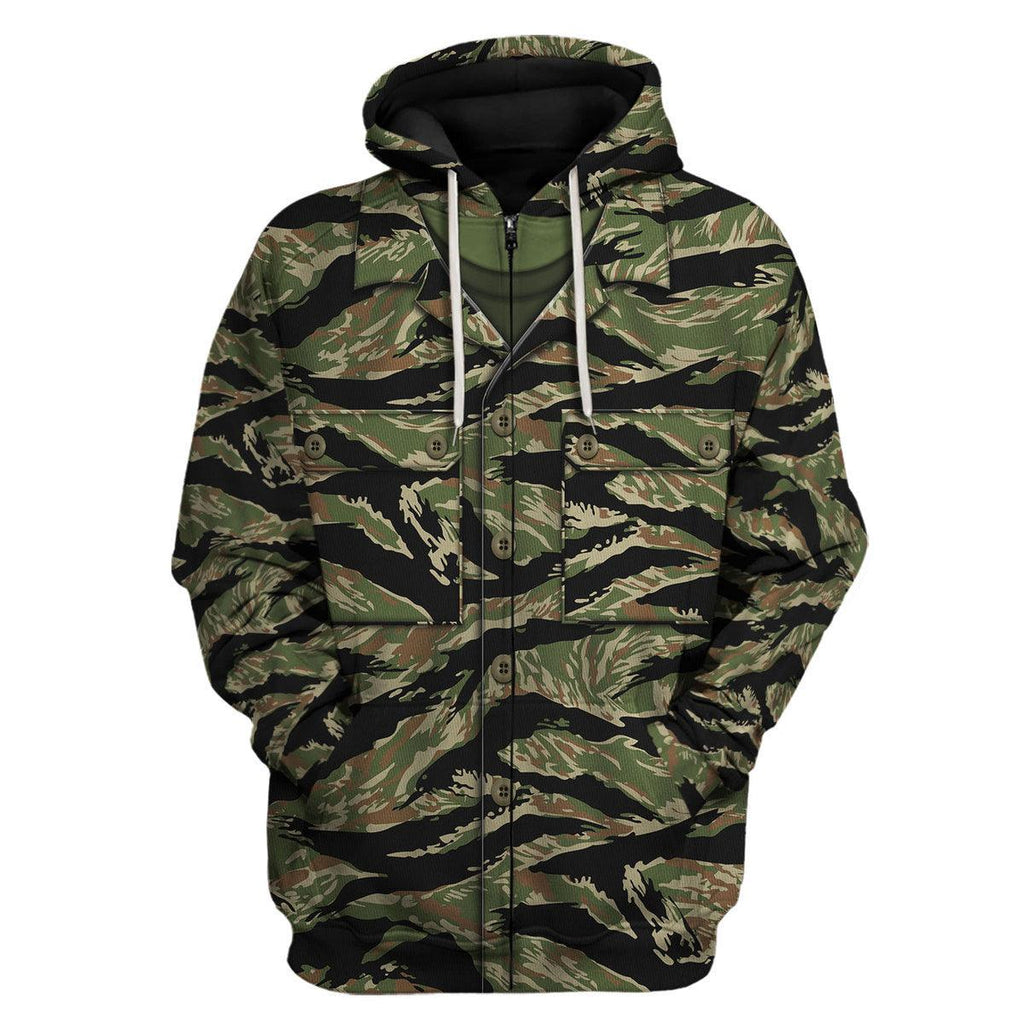  CustomsPig Tigerstripe South Vietnam Special Forces Tiger Stripe CAMO Costume Hoodie Sweatshirt T-Shirt Tracksuit -  CustomsPig.com