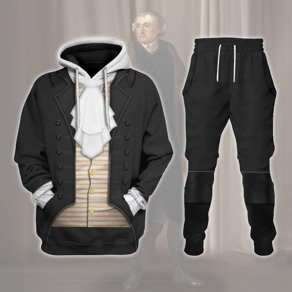  CustomsPig U.S. President Thomas Jefferson Costume Hoodie Sweatshirt T-Shirt Tracksuit -  CustomsPig.com