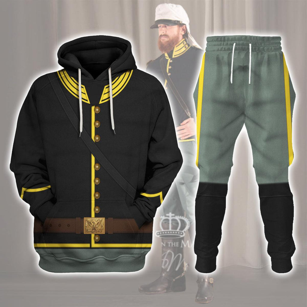 CustomsPig Union Army- Cavalry Trooper Uniform All Over Print Hoodie Sweatshirt T-Shirt Tracksuit - CustomsPig.com