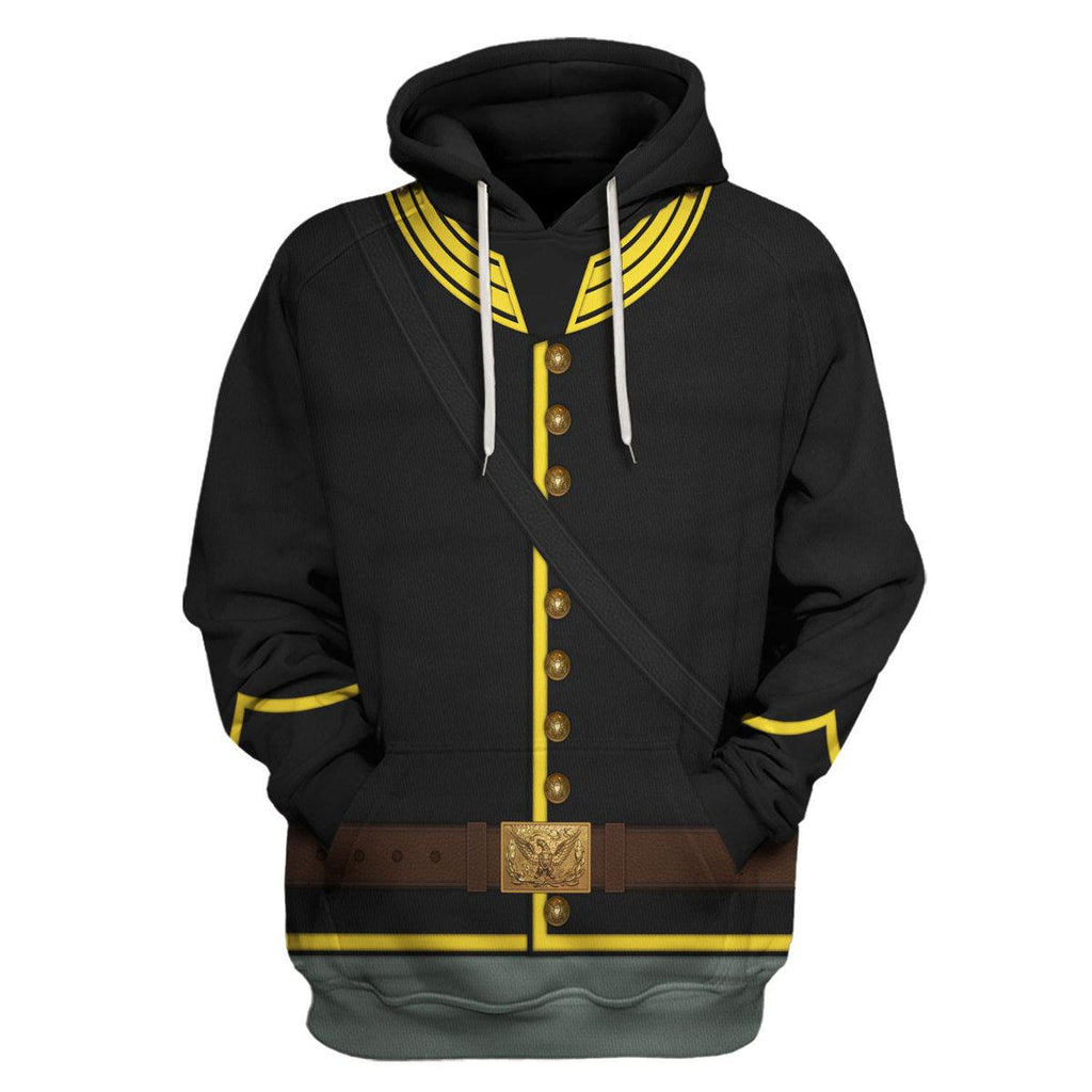 CustomsPig Union Army- Cavalry Trooper Uniform All Over Print Hoodie Sweatshirt T-Shirt Tracksuit - CustomsPig.com