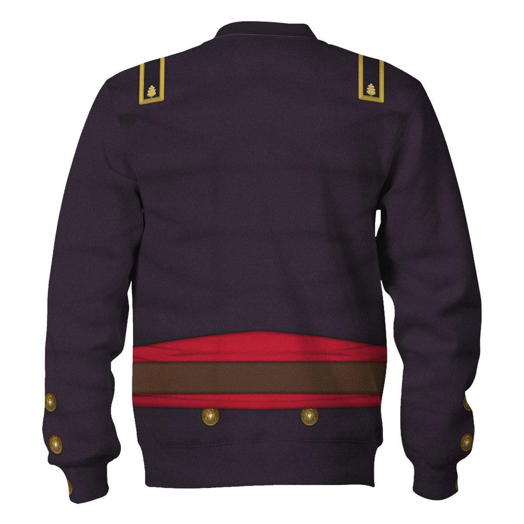 CustomsPig Union Army- Major- Infantry Uniform All Over Print Hoodie Sweatshirt T-Shirt Tracksuit - CustomsPig.com