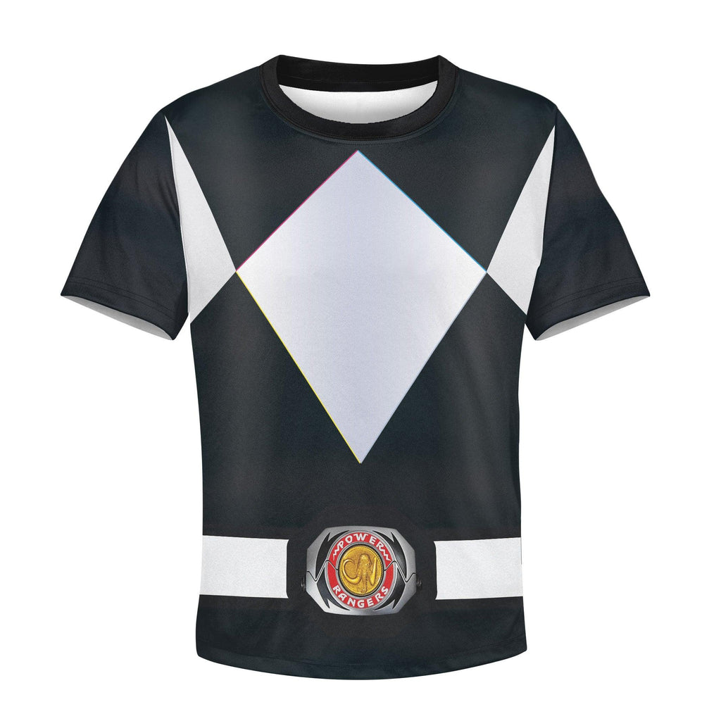  CustomsPig Unisex Kid Tops Black Power Ranger 3D Apparel -  CustomsPig.com