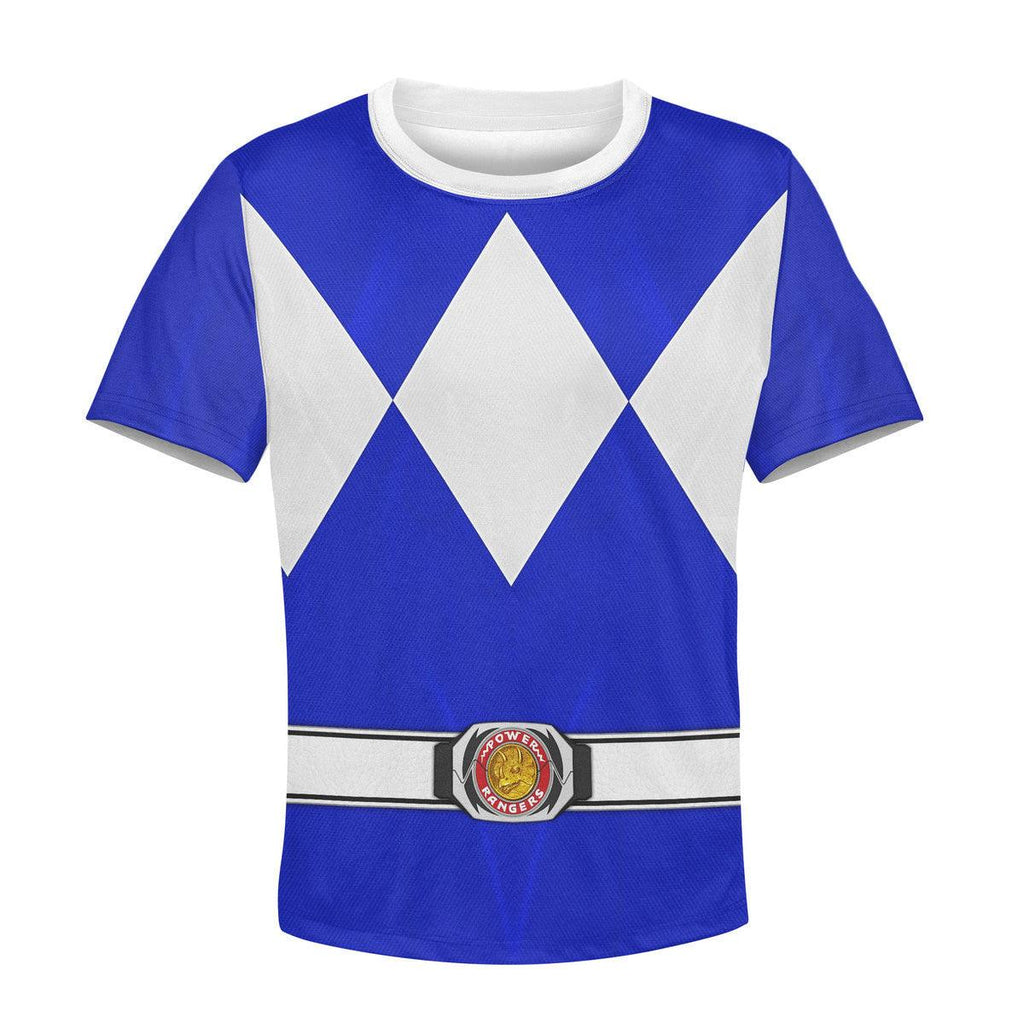  CustomsPig Unisex Kid Tops Blue Ranger Mighty Morphin Kid 3D Apparel -  CustomsPig.com